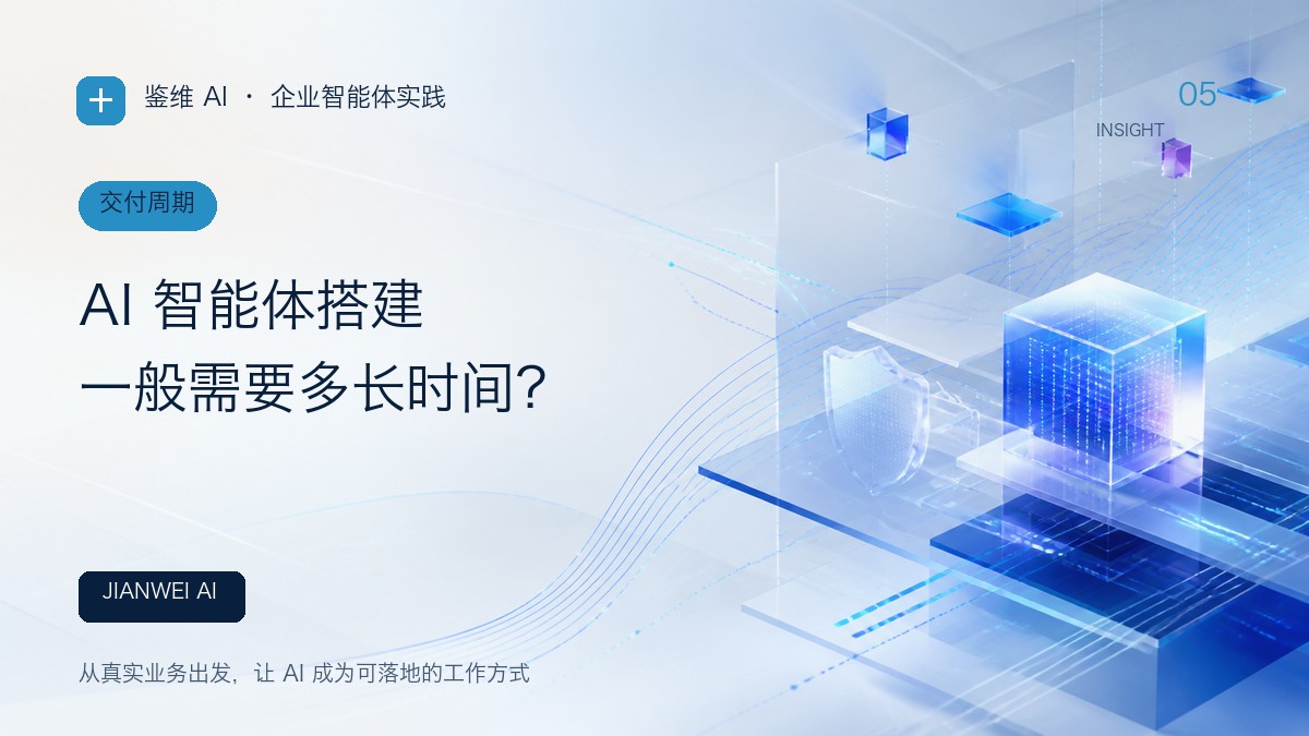 AI 智能体搭建一般需要多长时间?文章封面